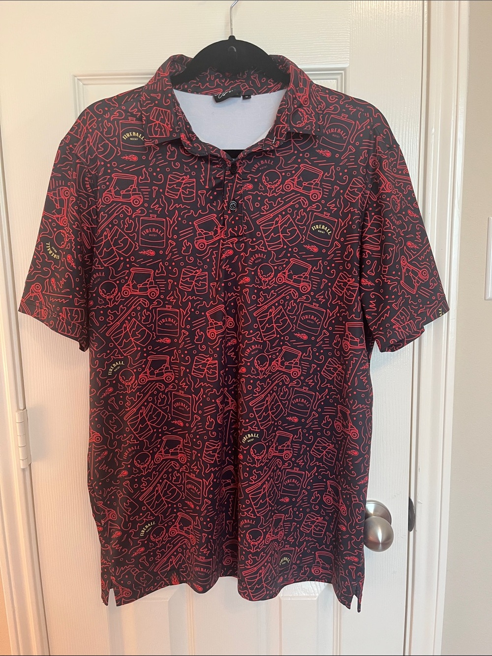 Sunday Swagger Fireball Whisky Blaze Golf Polo - Picture 2 of 9